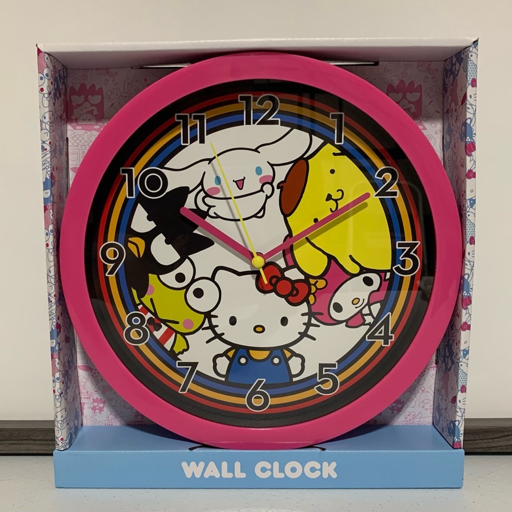 Hello Kitty and Friends by Sanrio Analog Wall Clock-New in Box